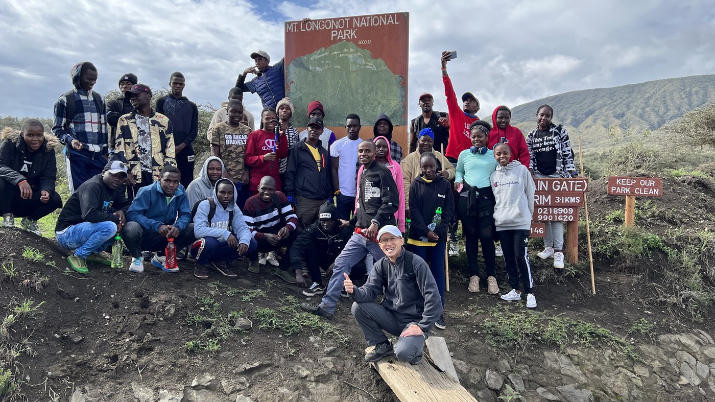 Mount Longonot graduation trek — CGH Form 4 students, November 2022